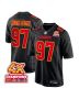 Felix Anudike-Uzomah 97 Kansas City Chiefs Super Bowl LVIII Champions 4X Fashion Game Men Jersey – Carbon Black