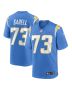 Foster Sarell 73 Los Angeles Chargers Team Game Men Jersey – Powder Blue