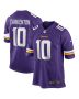 Fran Tarkenton 10 Minnesota Vikings Men Game Retired Jersey – Purple