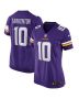 Fran Tarkenton 10 Minnesota Vikings Women Game Retired Jersey – Purple