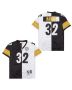 Franco Harris 32 Pittsburgh Steelers Two-Toned Retro Throwback Men Jersey – Black/White