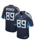 Frank Wycheck 89 Tennessee Titans Men Game Retired Jersey – Navy