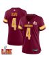 Frankie Luvu #4 Washington Commanders Super Bowl LIX Women’s Jersey – Burgundy
