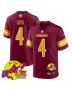 Frankie Luvu 4 Washington Commanders Super Bowl LIX New Orleans Patch Game Men Jersey – Burgundy