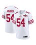 Fred Warner 54 San Francisco 49ers NFC Champions Patch Game Men Jersey – White