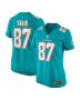 Freddie Swain 87 Miami Dolphins Women Game Jersey – Aqua