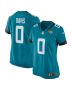 Gabe Davis 0 Jacksonville Jaguars Women’s Game Jersey – Teal