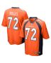 Garett Bolles 72 Denver Broncos Men Game Jersey – Orange