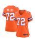 Garrett Bolles 72 Denver Broncos Women’s Mile High Collection 1977 Throwback Player Game Jersey – Orange