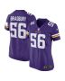 Garrett Bradbury 56 Minnesota Vikings Women Game Jersey – Purple