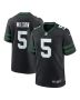 Garrett Wilson 5 New York Jets Alternate Game Jersey – Men, Legacy Black