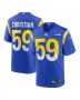 Geron Christian 59 Los Angeles Rams Team Game Men Jersey – Royal