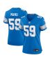 Giovanni Manu 59 Detroit Lions Women Team Game Jersey – Blue