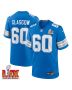 Graham Glasgow #60 Detroit Lions Super Bowl LIX Jersey – Men’s – Blue