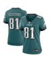 Grant Calcaterra 81 Philadelphia Eagles Women’s Team Game Jersey – Midnight Green