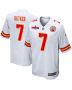 Harrison Butker 7 Kansas City Chiefs AFC Champions Patch Game Men Jersey – White