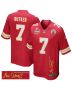 Harrison Butker 7 Kansas City Chiefs Super Bowl LIX Champions Patch ‘New Orleans – The Ultimate Showdown’ EMBROIDERED Game Men Jersey – Red