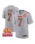 Harrison Butker 7 Kansas City Chiefs Super Bowl LVIII Champions 4X Atmosphere Fashion Game Men Jersey – Gray