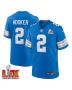 Hendon Hooker #2 Detroit Lions Super Bowl LIX Jersey – Men’s – Blue