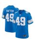 Hogan Hatten 49 Detroit Lions Game Men Jersey – Blue