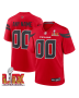 Houston Texans Super Bowl LIX Patch Alternate Game Men Custom Jersey – Red