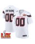 Houston Texans Super Bowl LIX Patch Game Men Custom Jersey – White