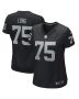 Howie Long 75 Las Vegas Raiders Women Game Retired Jersey – Black