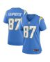 Hunter Kampmoyer 87 Los Angeles Chargers Women Game Jersey – Powder Blue