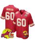Hunter Nourzad 60 Kansas City Chiefs Super Bowl LIX New Orleans Patch Game Men Jersey – Red