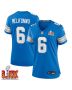 Ifeatu Melifonwu #6 Detroit Lions Super Bowl LIX Women’s Jersey – Blue