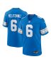Ifeatu Melifonwu 6 Detroit Lions Team Game Men Jersey – Blue
