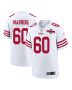 Ilm Manning 60 San Francisco 49ers NFC Champions Patch Game Men Jersey – White