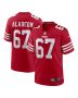 Isaac Alarcon 67 San Francisco 49ers Team Game Men Jersey – Scarlet