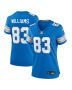 Isaiah Williams 83 Detroit Lions Women’s Game Jersey – Blue