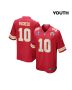 Isiah Pacheco 10 Kansas City Chiefs Super Bowl LVIII Patch Game YOUTH Jersey – Red