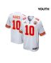 Isiah Pacheco 10 Kansas City Chiefs Super Bowl LVIII Patch Game YOUTH Jersey – White