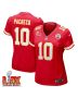 Isiah Pacheco #10 Kansas City Chiefs Super Bowl LIX Women’s Jersey – Red