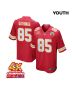 Izaiah Gathings 85 Kansas City Chiefs Super Bowl LVIII Champions 4X Game YOUTH Jersey – Red