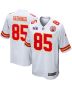 Izaiah Gathings 85 Kansas City Chiefs Super Bowl LVIII Patch Game Men Jersey – White