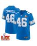 Jack Campbell #46 Detroit Lions Super Bowl LIX Jersey – Men’s – Blue
