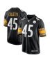 Jack Colletto 45 Pittsburgh Steelers Game Men Jersey – Black