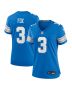 Jack Fox 3 Detroit Lions Women’s Team Game Jersey – Blue