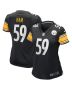 Jack Ham 59 Pittsburgh Steelers Women Game Retired Jersey – Black