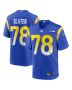 Jackie Slater 78 Los Angeles Rams Men Game Retired Jersey – Royal