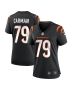 Jackson Carman 79 Cincinnati Bengals Women Game Jersey – Black