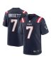 Jacoby Brissett 7 New England Patriots Game Men Jersey – Navy