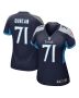 Jaelyn Duncan 71 Tennessee Titans Women’s Game Jersey – Navy