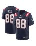 Jaheim Bell 88 New England Patriots Game Men Jersey – Navy