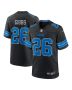 Jahmyr Gibbs 26 Detroit Lions 2nd Alternate Game Jersey – Men, Black