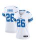 Jahmyr Gibbs 26 Detroit Lions Women’s White Game Jersey – White